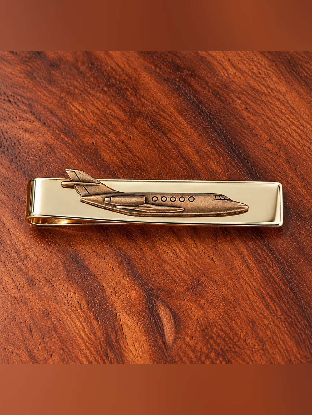 Vintage 1960s-70 ANSON Airplane Tie Clip Mid Century Jet Age Aviation